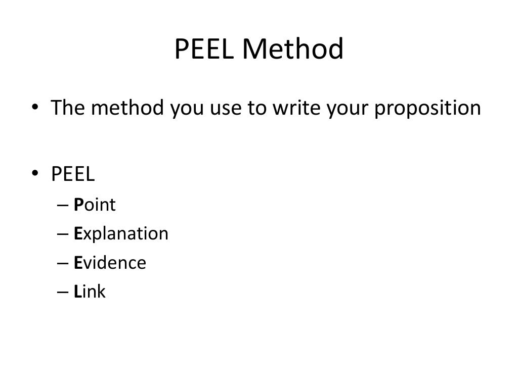 Peel Method