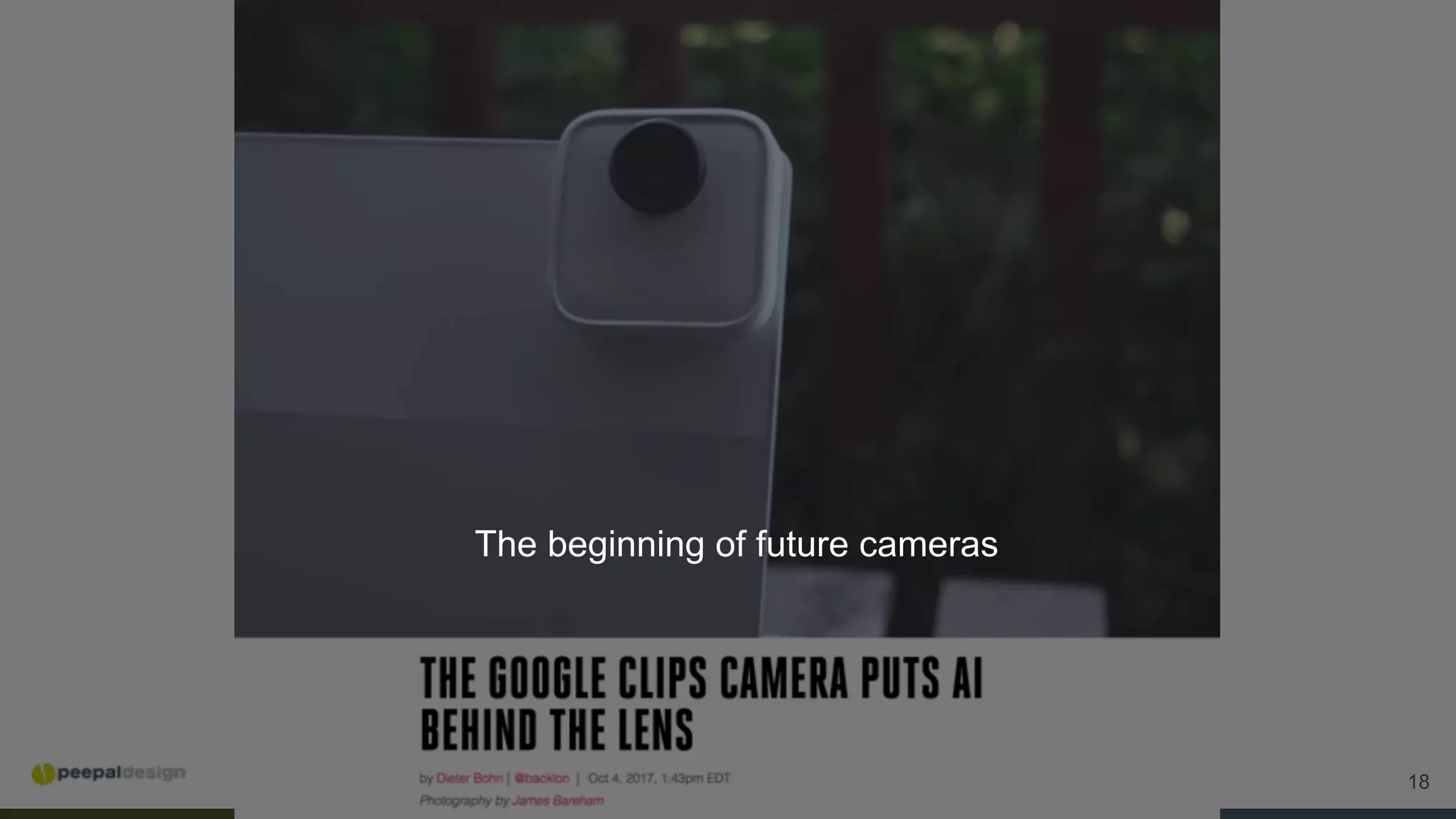 18
The beginning of future cameras
 