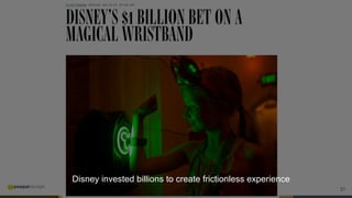21
Disney invested billions to create frictionless experience
 