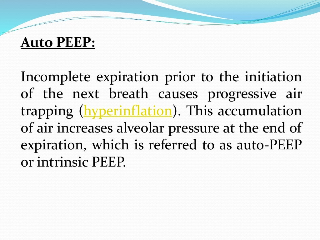 cpap peep setting cpap peep setting