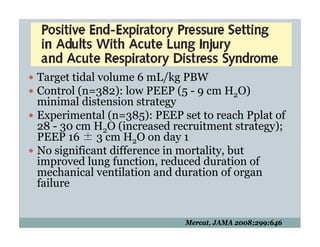 PEEP:Bring the Evidence to the Bedside