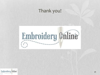 Thank you!




             31
 