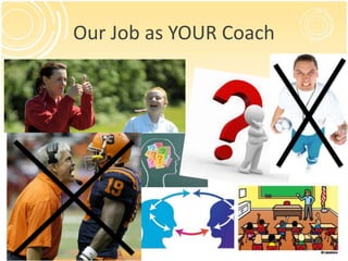 Our Job as YOUR Coach
 