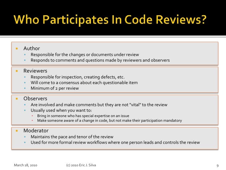 Peer Code Review