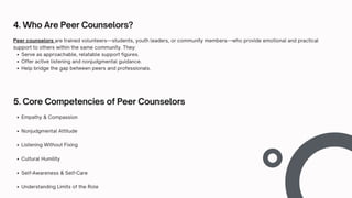 Peer Counselor Training Program A Guide to Effective Peer Mentoring ...