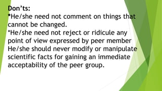 Peer facilitator.pptx | Educational Assessment | Education