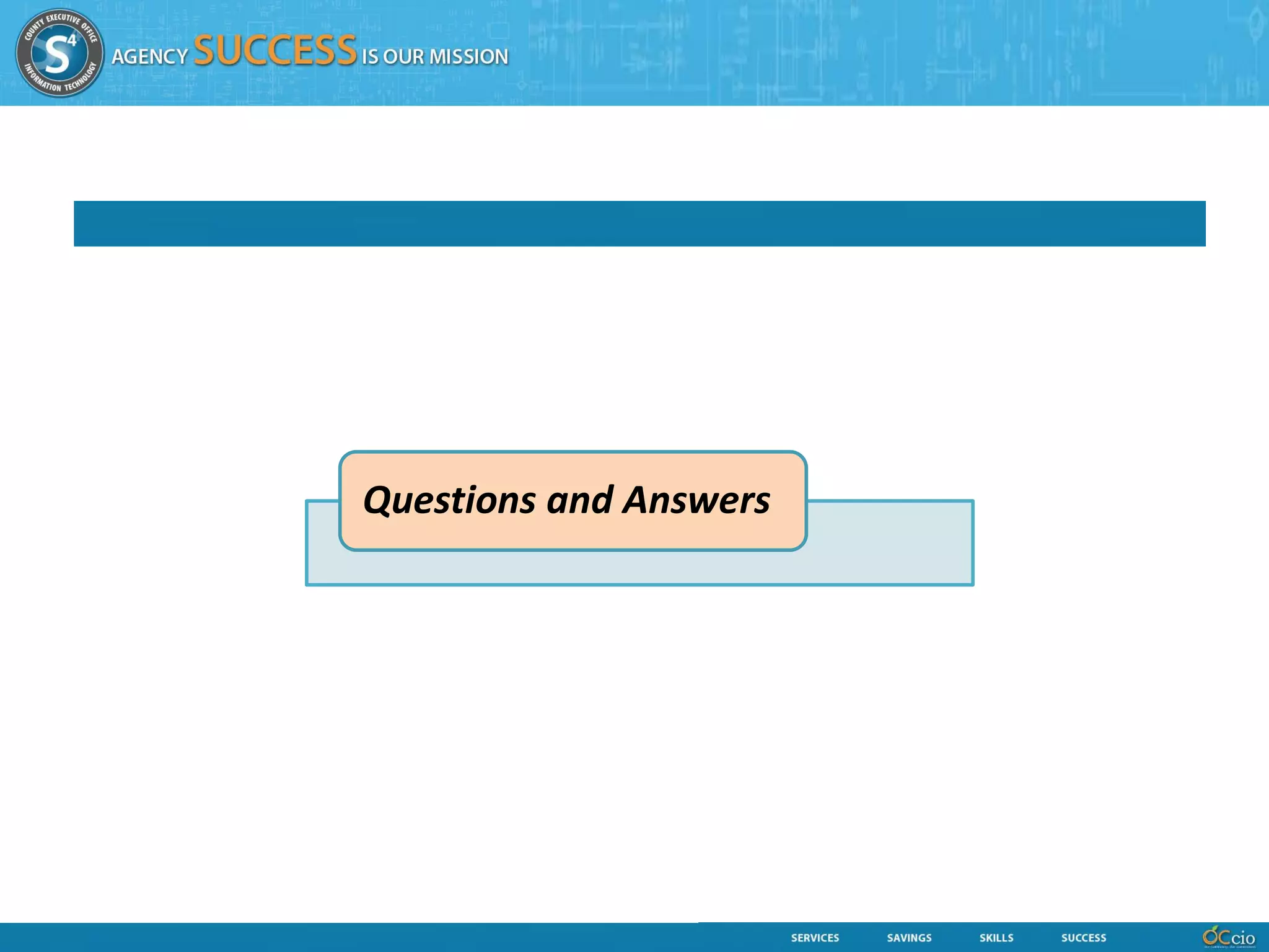 Questions and Answers
 