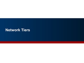 Network Tiers
30
 