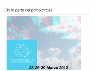 Chi fa parte del primo circle?




               28-29-30 Marzo 2012
 