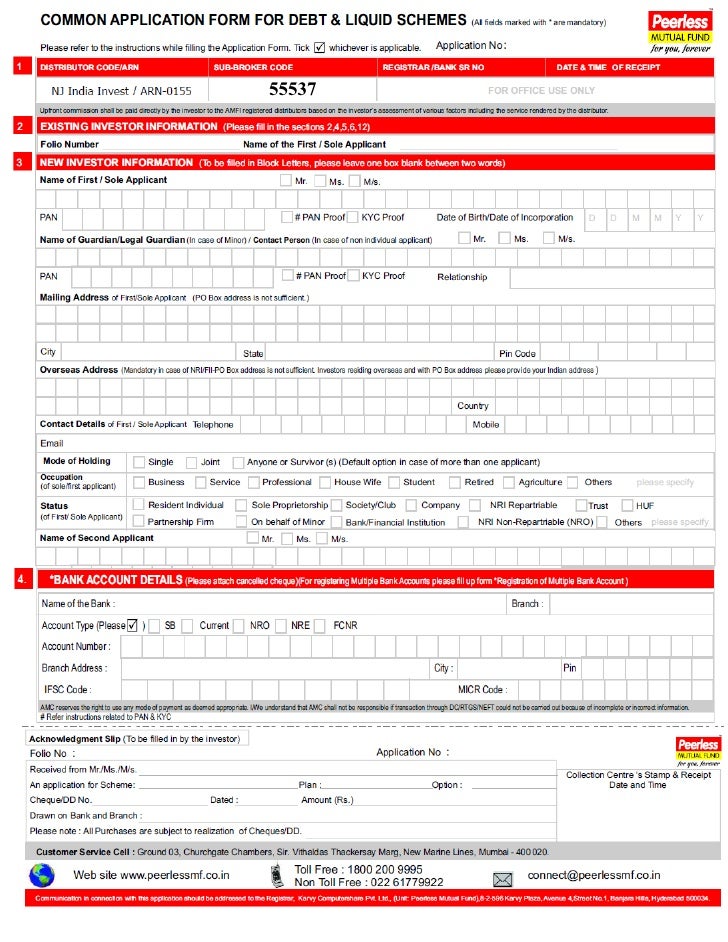 peerless-mutual-fund-common-application-form