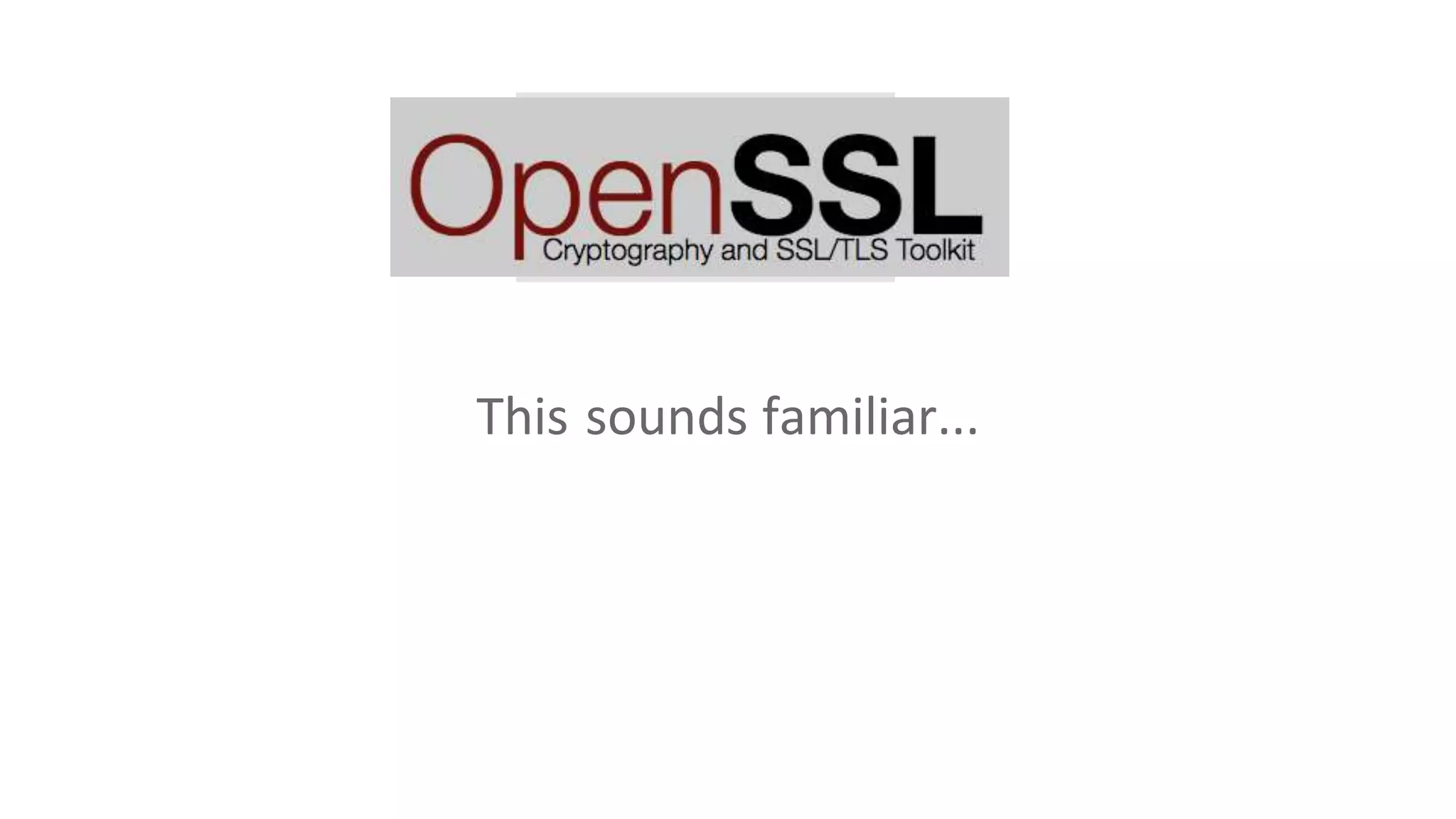 This sounds familiar...
 