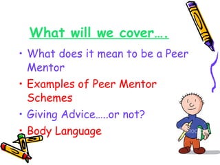 Peer Mentor Training | PPT