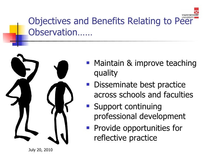 Peer observation of teaching