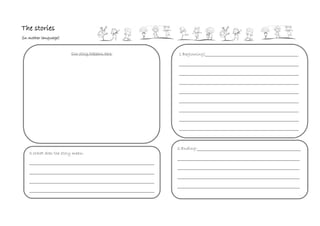 The characters
(in mother language)
Name: ________________________
Who is…: ____________________
__________________________
__________________________
__________________________
__________________________
__________________________
__________________________
Name: ________________________
Who is…: ____________________
__________________________
__________________________
__________________________
__________________________
__________________________
__________________________
Name: ________________________
Who is…: ____________________
__________________________
__________________________
__________________________
__________________________
__________________________
__________________________
Name: ________________________
Who is…: ____________________
__________________________
__________________________
__________________________
__________________________
__________________________
__________________________
 