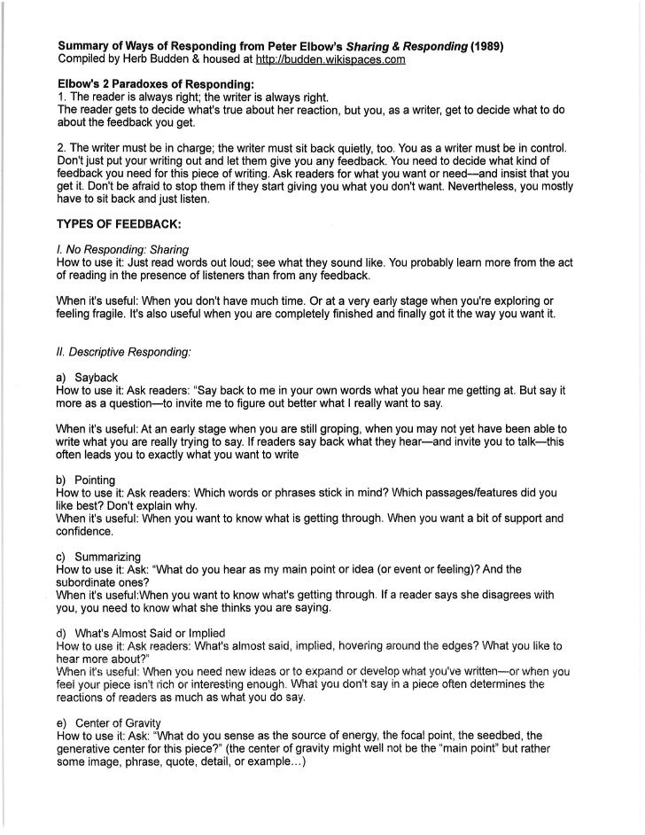 Peer review responses picture