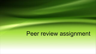 Peer review assignment
 