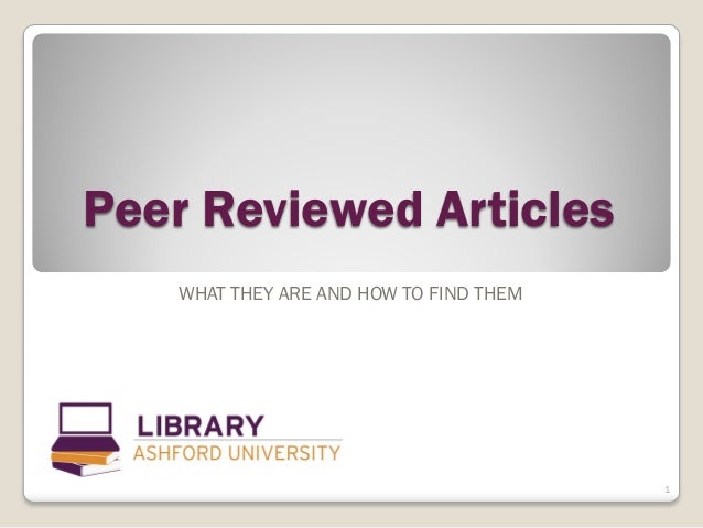 Peer Reviewed Articles