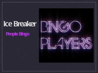 Ice Breaker People Bingo 