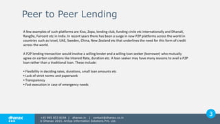 Peer to peer lending India