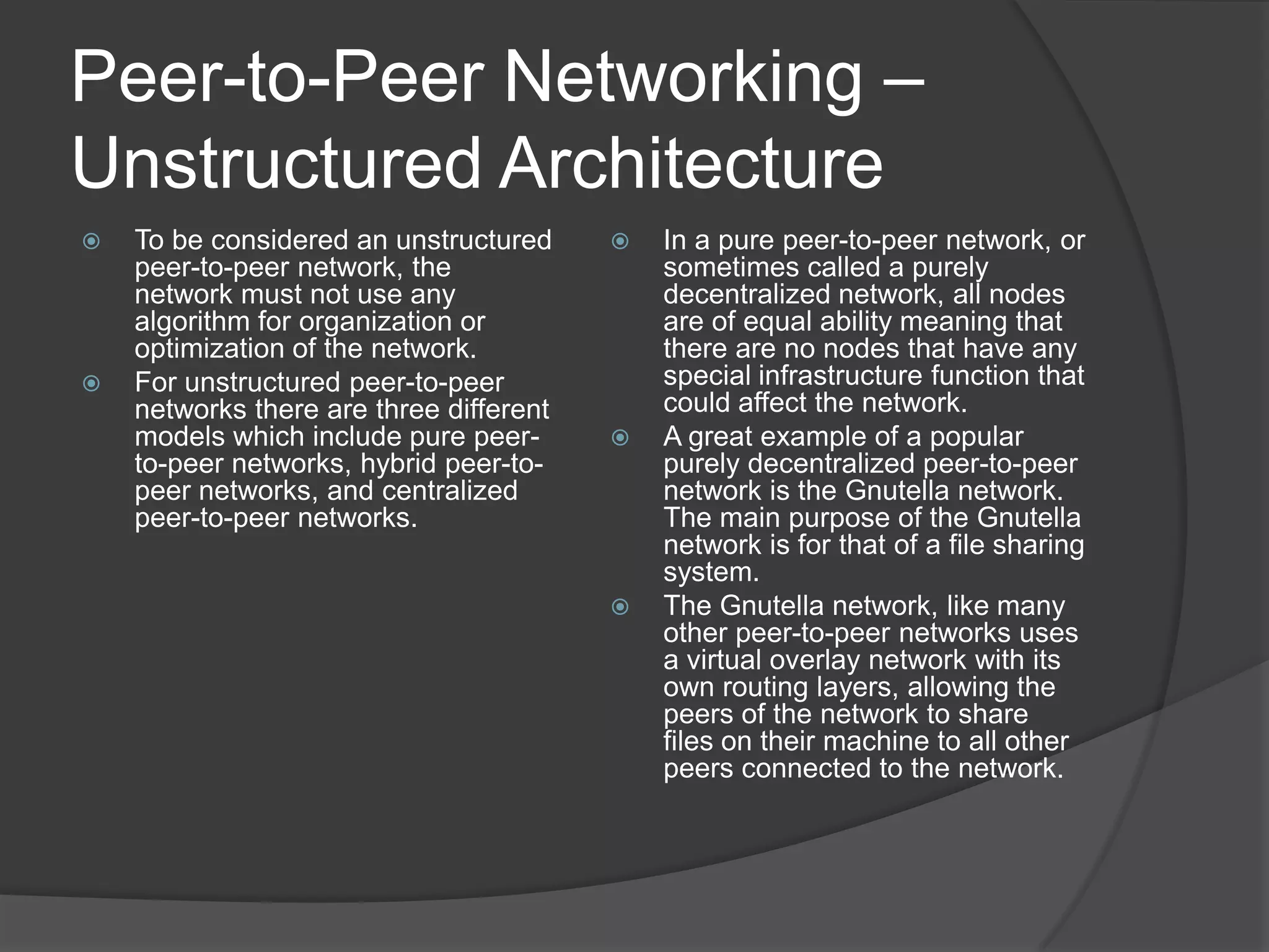 Peer To Peer Networking | PPTX | Computing | Technology & Computing