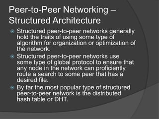Peer To Peer Networking | PPTX