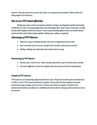 Peer to peer (p2p) | PDF