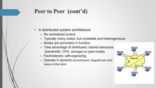 Peer to peer Paradigms | PPTX