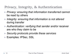 Peer To Peer Protocols | PPTX