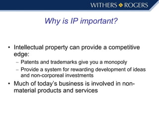Protecting your Intellectual Property - Patents or Trademarks | PPT