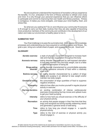 MAPEH (PE - Active Recreation (Fitness)) | PDF