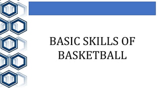 BASIC SKILLS OF
BASKETBALL
 