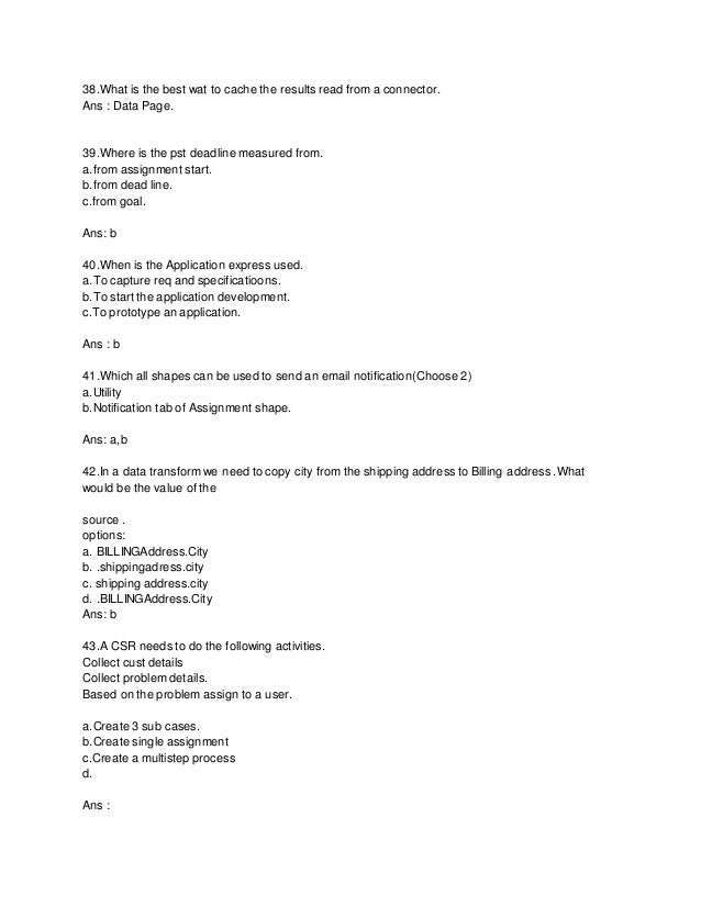 CSA Testantworten
