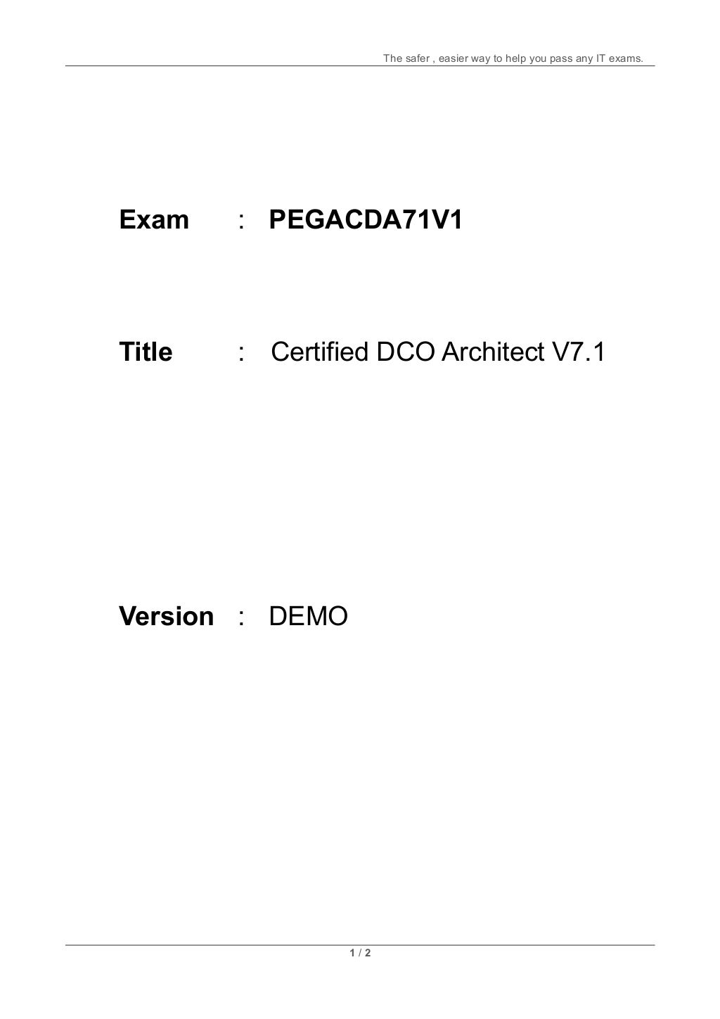 PEGACPLSA88V1 PDF Demo