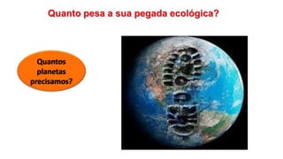 Quantos
planetas
precisamos?
 