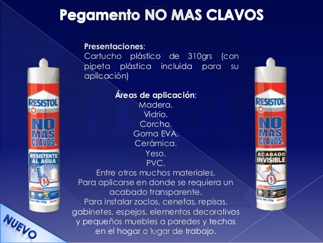 Pegamento para madera y pared