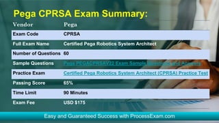 Pega Testing Pega Robotics System Architect (CPRSA) Certification - Tips & Tricks.pdf