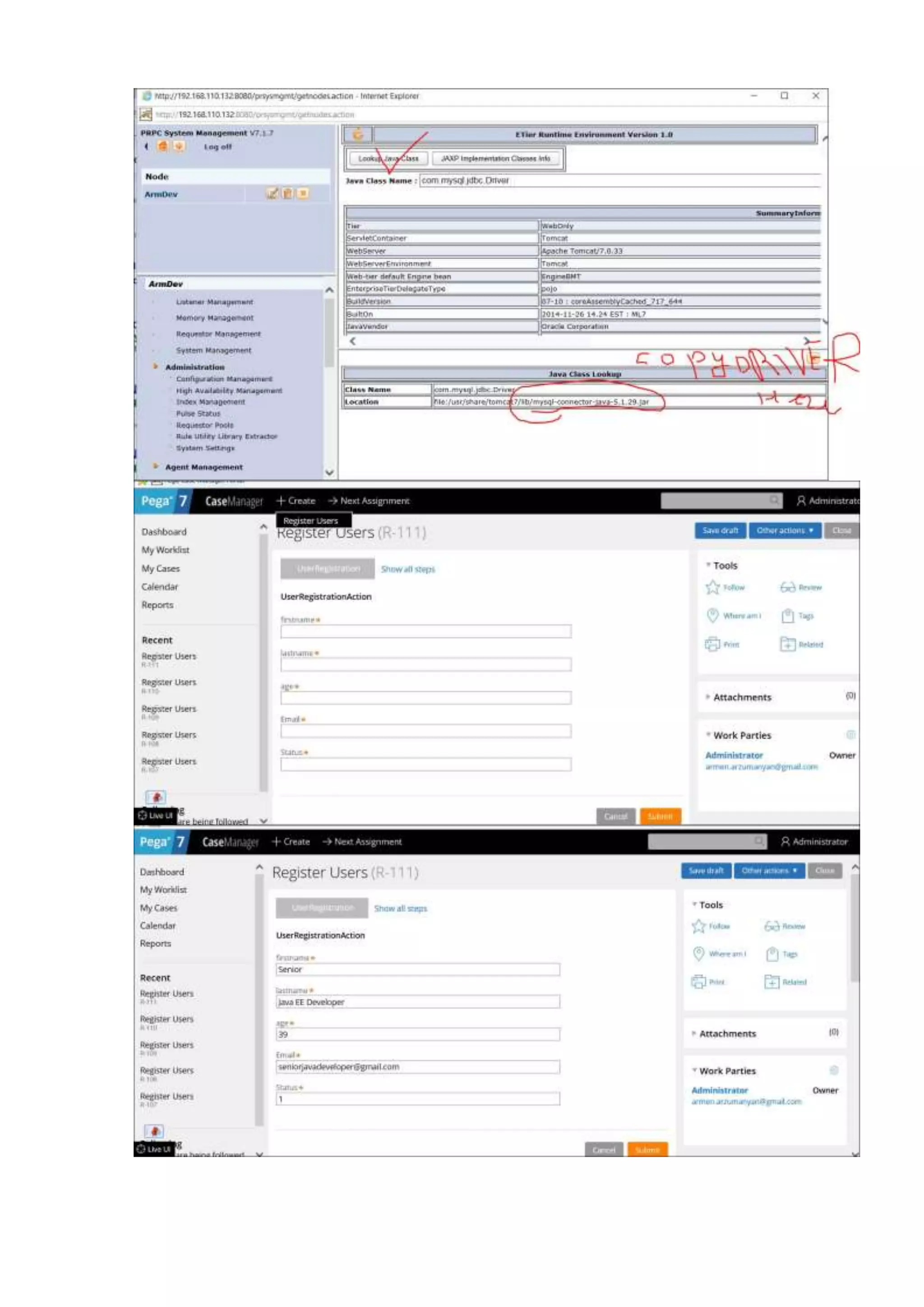 Pegasystems 7 MySql integration
