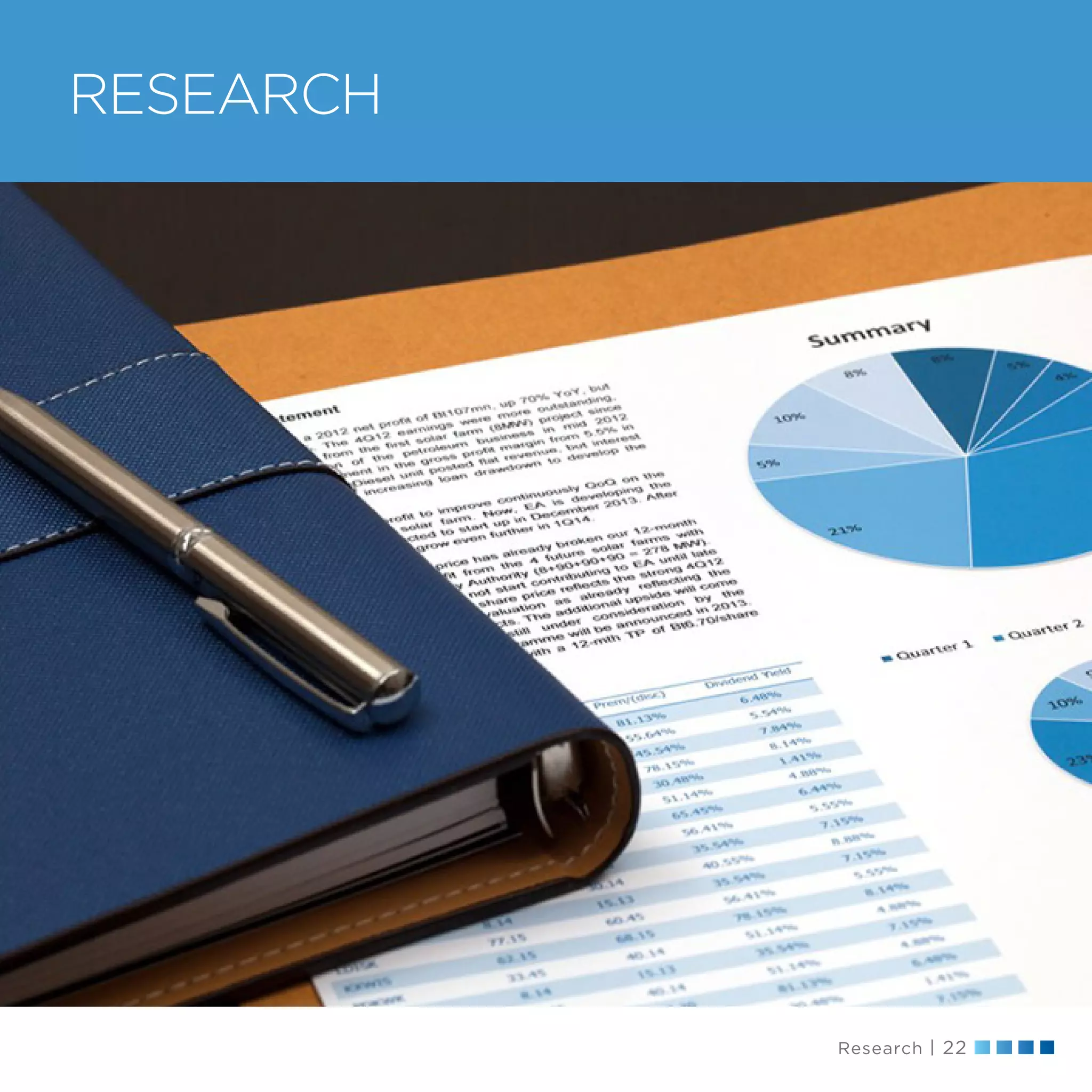 Research | 22
RESEARCH
 