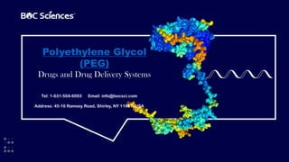 PEG for Drugs and Drug Delivery Systems.pptx