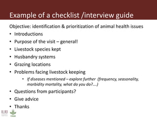 Introduction to participatory epidemiology