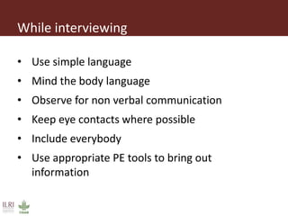 Introduction to participatory epidemiology