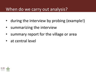Introduction to participatory epidemiology