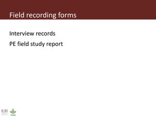 Introduction to participatory epidemiology