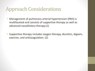 pulmonary artery hypertension | PPTX