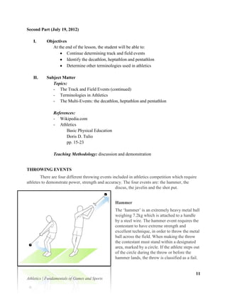 Athletics | PDF