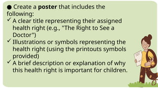 PE&HEALTH4 FOR DEMO for the basic health rights for children | PPTX