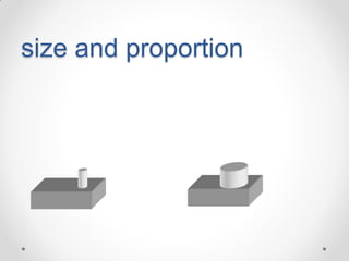 size and proportion

 