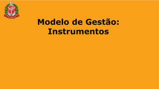 Modelo de Gestão:
Instrumentos
 