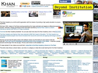 Beyond Institution
 