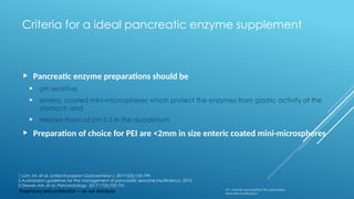 Pancreatic exocrine insufficiency - pptx | PPTX